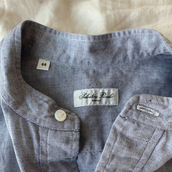 NWOT Salvator Piccolo Linen Henley Tunic - Picture 6 of 7